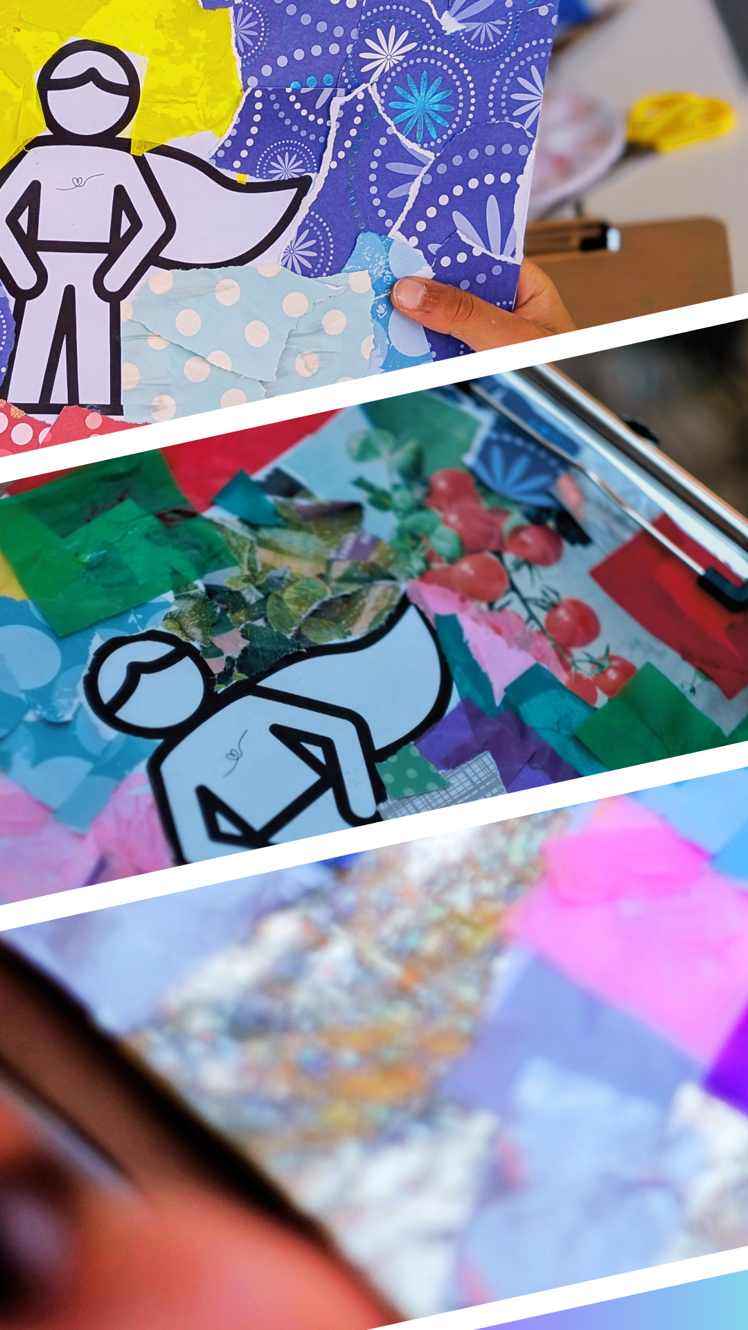 COLLAGE OF CONFIDENCE - ART THERAPY WORKSHOP
