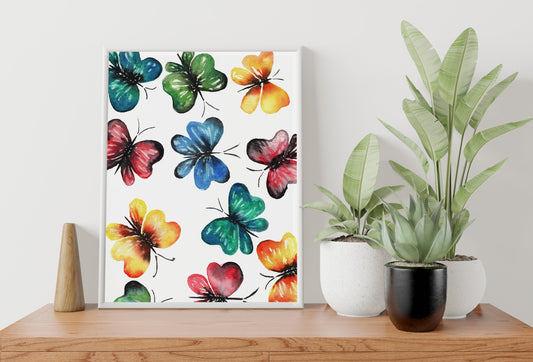 vibrant butterflies - venusartbench